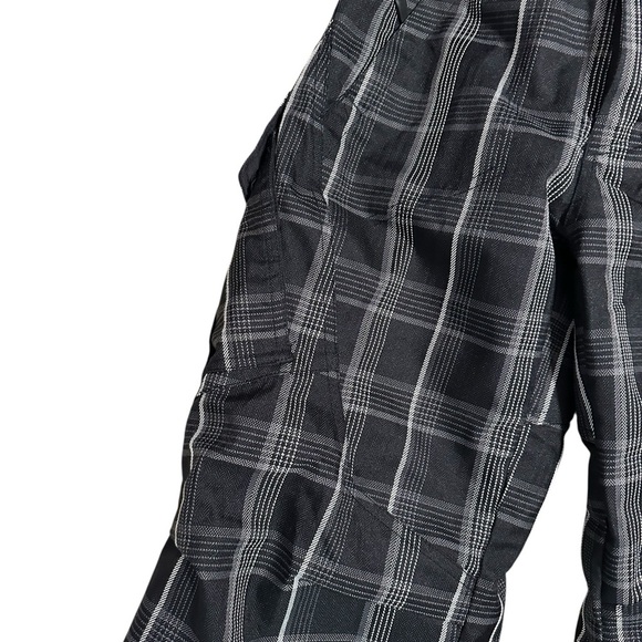 Obermeyer Kids Plaid Snow Pants Black and White Skiing Snowboard Size 12 Winter - Picture 6 of 9